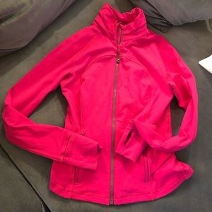 Hot Pink Lululemon Athletic Jacket (Size 4)